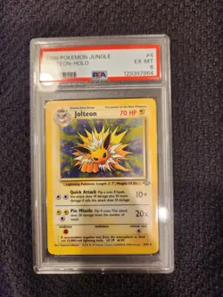 1999 POKEMON JUNGLE #4 JOLTEON-HOLO PSA 6 - Image 1