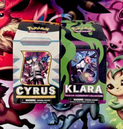 Pokemon Cyrus + Klara Set of 2 Premium Tournament Collection Box New Sealed - Image 1