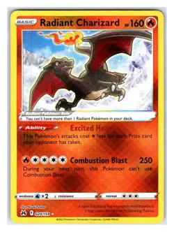 Pokemon TCG - Radiant Charizard - Crown Zenith 020/159 Radiant Rare - Image 1