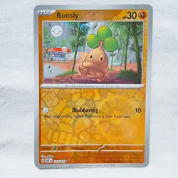 Bonsly 110/197 SV03: Obsidian Flames Reverse Holo Pokemon TCG - Image 1