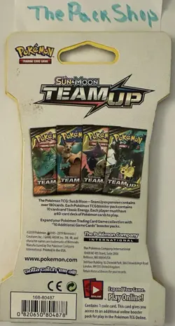 Pokemon Sun & Moon Team Up Sleeved Booster Pack Venusaur & Celebi Sealed - Image 2