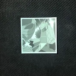S0266 Mega Lucario 18 Holo Japanese Pokemon Wafer Sticker - Image 2
