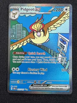 Pokemon TCG Pidgeot ex - Special Illustration Rare SV03: Obsidian Flames 225/197 - Image 1