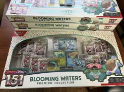 Pokemon TCG Blooming Waters 151 Premium Collection Sealed Box, Lot of 4 - Image 2