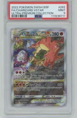 2022 Pokemon SWSH BSP Ultra Premium Collection Full Art Charizard VSTAR PSA 9 . - Image 1