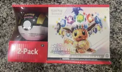 Pokemon TCG Prismatic Evolutions Elite Trainer ETB Sam’s Club + Moon Ball - Image 1
