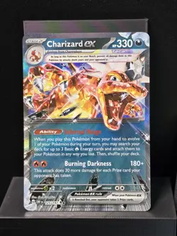 Pokemon Charizard ex 125/197 Ultra Rare Obsidian Flames Foil Holo NM - Image 2