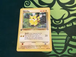 #60 Pikachu | 1st Edition | 1999 Pokemon TCG Fossil📈🔥 - Image 1