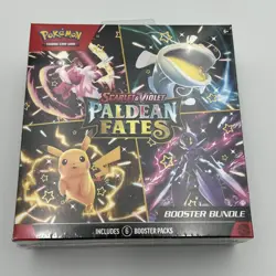 New Pokemon Scarlet &Violet Paldean Fates Booster Bundle Sealed! - Image 1