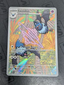 Pokemon TCG Swoobat 120/086 Illustration Rare Holo - S&V White Flare - Image 1