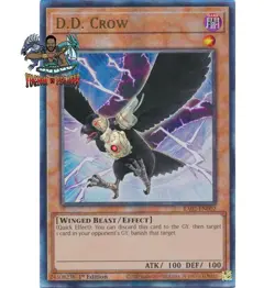 Yugioh! 1x D.D. Crow RA02-EN002 Ultimate Rare 1st Ed NM - Image 1