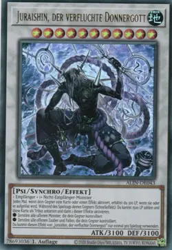 yugioh Juraishin, der verfluchte Donnergott ALIN-DE043 Ultra Rare 1Auflage De - Image 1