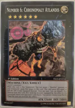 YuGiOh Number 6: Chronomaly Atlandis YS13-ENV11 1st Edition - Image 1