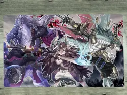 YGOmat Playmat Fur Hire Deck CCG TCG Mat Custom Trading Card Game Mat Free Bag - Image 1