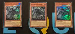 PHRE-EN004 Hecahands Gaigas x3 Super Rare 1st Edition YuGiOh Playset - Image 1