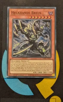 PHRE-EN005 Hecahands Breus x3 Super Rare 1st Edition YuGiOh Playset - Image 2