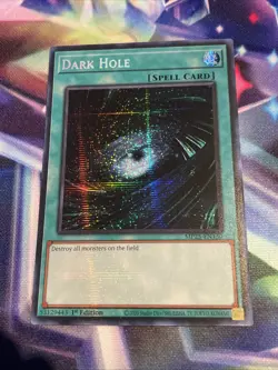 Yu-Gi-Oh! TCG Dark Hole MP25-EN130 Prismatic Secret Rare NM/M - Image 1