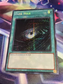 Yu-Gi-Oh! TCG Dark Hole MP25-EN130 Prismatic Secret Rare NM/M - Image 2