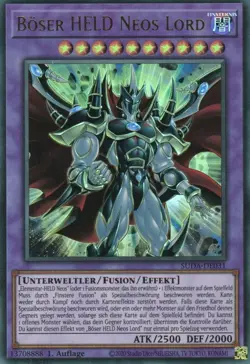 yugioh Boser HELD Neos Lord SUDA-DE031 Ultra Rare 1Auflage Deutsch - Image 1