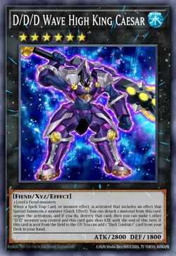 Yugioh RA04-EN290 - D/D/D Wave High King Caesar - Platinum Secret Rare - Image 1