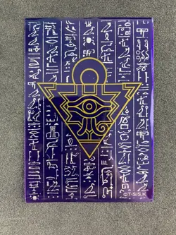 (50)YUGIOH Small Sized Millenium Puzzle Card Sleeves Purple 50 Sleeves 63X90mm - Image 1