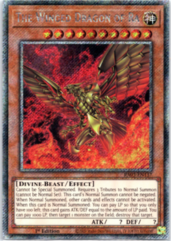 The Winged Dragon of Ra - RA03-EN137 - Platinum Secret Rare - 1st Edition Yugioh - Image 1