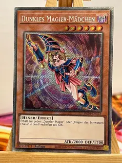 Dunkles Magier-Madchen RA03-DE123 Platinum Secret Rare Deutsch NM YUGIOH - Image 1