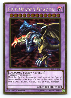 Five-Headed Dragon - PGL2-EN078 - Premium Gold Rare - 1st Edition - Yugioh - Image 1