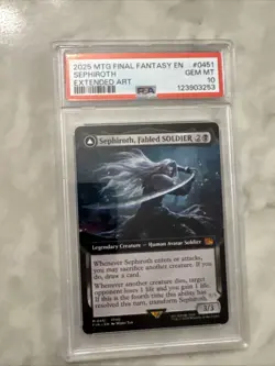 Sephiroth One-Winged Angel 2025 MTG Final Fantasy Magic 0451 Extended Art PSA 10 - Image 1
