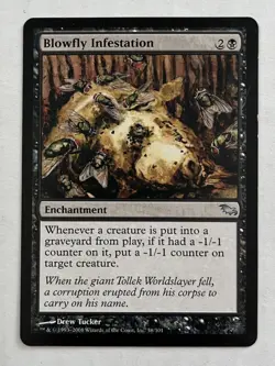 Blowfly Infestation - Magic The Gathering - Higher Grade Near Mint Range Card - Image 1