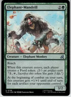 MTG Elephant-Mandrill Foil NM Avatar: The Last Airbender: Eternal-Legal Magic 13 - Image 1