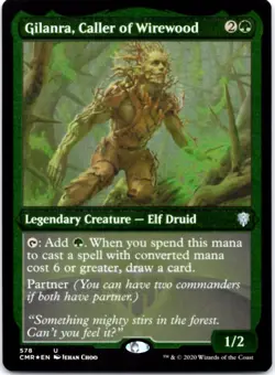 Gilanra, Caller of Wirewood (Foil Etched) - Commander Legends - 578 NM - Image 1