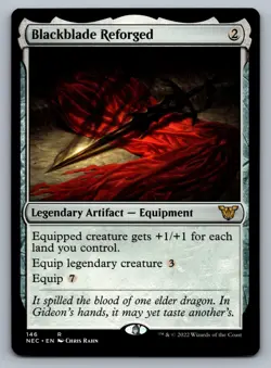 Commander: Kamigawa: Neon Dynasty #146 Blackblade Reforged - Image 1