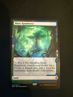 MTG Magic the Gathering Misty Rainforest (10/30) Zendikar Rising Expeditions NM - Image 1