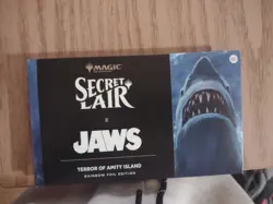 MTG Secret Lair X Jaws: Terror of Amity Island Foil Edition SEALED IN HAND - Image 1