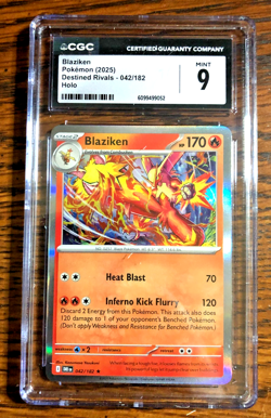 Blaziken Holo Rare #042/42 - CGC MINT 9 - 2025 SV Destined Rivals - Pokemon TCG - Image 1