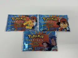 Topps 2000 Pokemon TV Animation Series 3 Booster Packs Collector’s Edition - Image 1