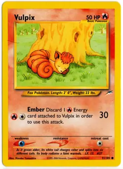 Pokemon - Vulpix 91/105 Neo Destiny NM - Image 1