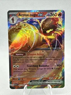 Armarouge ex Paradox Rift Holo 027/182 Scarlet Violet Pokemon TCG Ultra Rare - Image 1