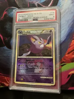 Pokemon TCG Crobat 14/95 HGSS Unleashed League Promo Crosshatch - Image 1