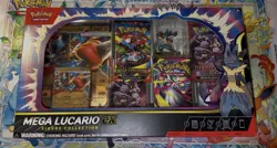 Pokemon TCG: Mega Lucario ex Premium Figure Collection Box - New Factory Sealed - Image 1