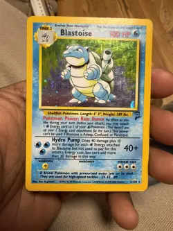 Pokemon TCG Blastoise Base Set 2/102 Holo 1999-2000 Wizards MP - Image 1