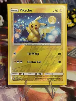 Pikachu 56/236 Sm- Unified Minds Set Reverse Holo Pokemon TCG - Image 1