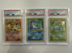 Pokemon Sequential Celebrations Psa 9 Charizard Psa 10 Blastoise Psa 9 Venusaur - Image 1