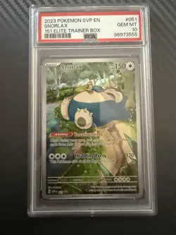 Pokemon TCG Snorlax VMAX 151 Elite Trainer Box 051 Promo Holo PSA 10 Gem Mint - Image 3