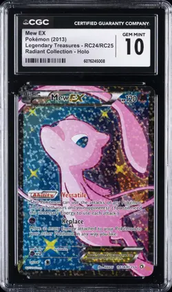 2013 POKEMON LEGEND TREASURES - RADIANT COLL - HOLO MEW EX CGC 10 GEM MINT - Image 1