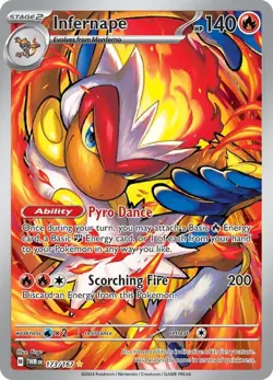 Infernape 173/167 - SV06: Twilight Masquerade (TWM) IR Pokemon TCG NM - Image 1
