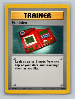 Pokemon TCG Pokedex SHADOWLESS - 87/102 WotC Base Set - LP - Image 1