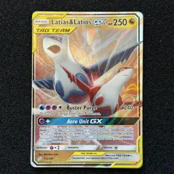 Latias & Latios GX 2019 Pokemon Sun & Moon Team Up #113/181 READ DESCRIPTION - Image 1