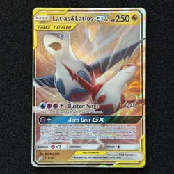 Latias & Latios GX 2019 Pokemon Sun & Moon Team Up #113/181 READ DESCRIPTION - Image 2